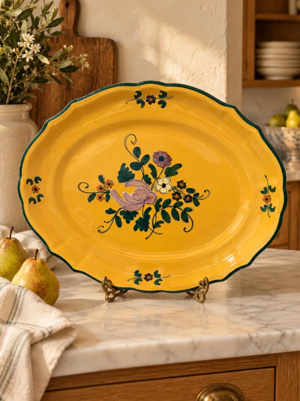 Cantagalli Italian Faience Serving Platter